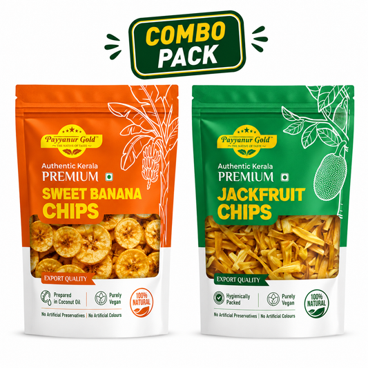 Combo Pack (Sweet Banana Chips 400g, Jackfruit Chips 400g)
